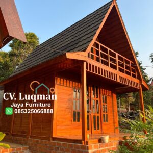 Rumah Glamping Minimalis Premium Kayu Jati
