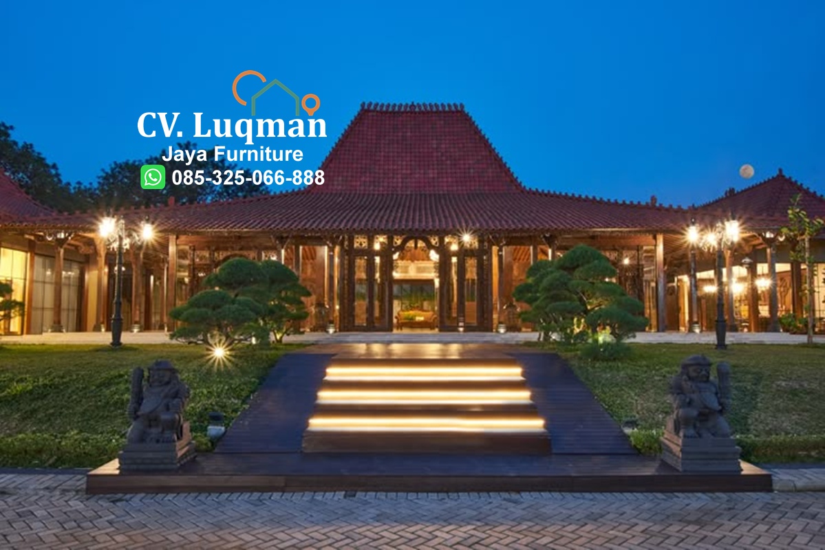 Rumah Joglo Ukiran Mewah Kayu Jati Karya Jepara