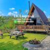 Rumah Kayu Glamping Teras depan Minimalis