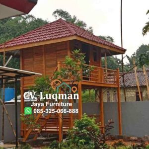Rumah Panggung Unik Minimalis Jati Jepara