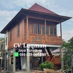 Rumah Pangggung Kayu Jati Karya Jepara