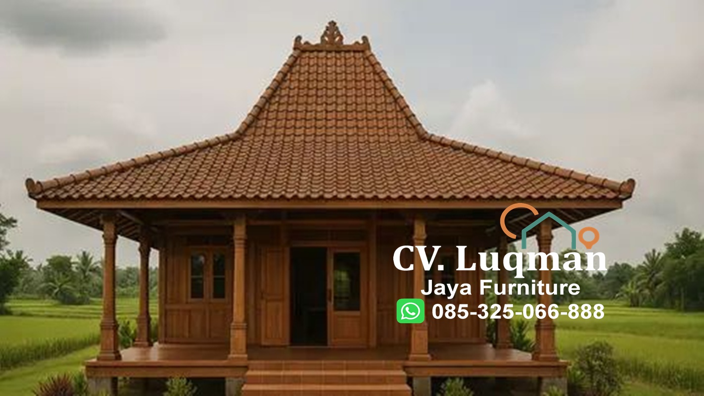 Rumah Kayu Jati Model Joglo Klasik – Hunian Tradisional Bernuansa Mewah