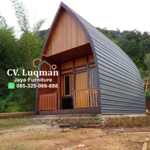 Desain Rumah Kayu Lumbung Padi Minimalis Jepara