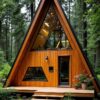 The Ultimate Getaway: Rumah A-Frame Minimalis dengan Panorama Kaca Penuh