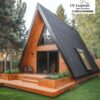 Jual Kabin Kayu A-Frame Cozzy | Rumah Segitiga Minimalis untuk Getaway Terbaik