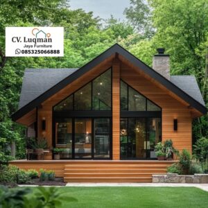 Villa "Forest Retreat" Bergaya Scandinavian-Modern (A-Frame Style)