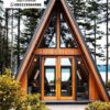 A-Frame Villa Premium: Desain Kekinian dengan Nuansa Kayu Hangat