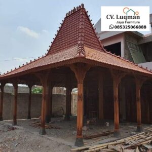 Pendopo Joglo Ukiran Jepara | Hunian Kayu Jati Gebyok Mewah Kontemporer