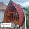 Rumah Lumbung Kayu Jati Unik Desain Melengkung A-Frame - Tahan Lama dan Artistik