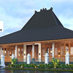 Villa Kayu Jati Premium - Jawa Style Atap Joglo Limasan dengan Fasad Gebyok Ukir