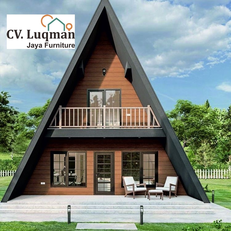 Villa Segitiga Modern 2 Lantai – Desain Kekinian untuk Hunian dan Penginapan Eksklusif