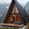 Kabin Kayu A-Frame Cozy Jendela Raksasa: Ciptakan Suasana Hangat Rumah Kayu untuk Liburan Terbaik