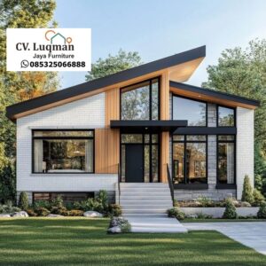 Desain Rumah Minimalis Modern Atap Miring – Tampilan Elegan & Fungsional untuk Hunian Masa Kini