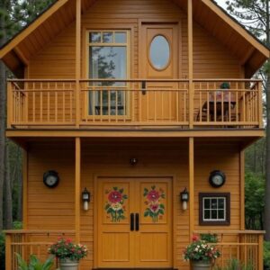 Rumah Minimalis Kayu 2 Lantai: Kombinasi Modern dan Kehangatan Etnik