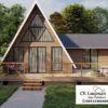 Desain Rumah Kayu A-Frame Modern – Hunian Estetis dan Nyaman Bergaya Alam