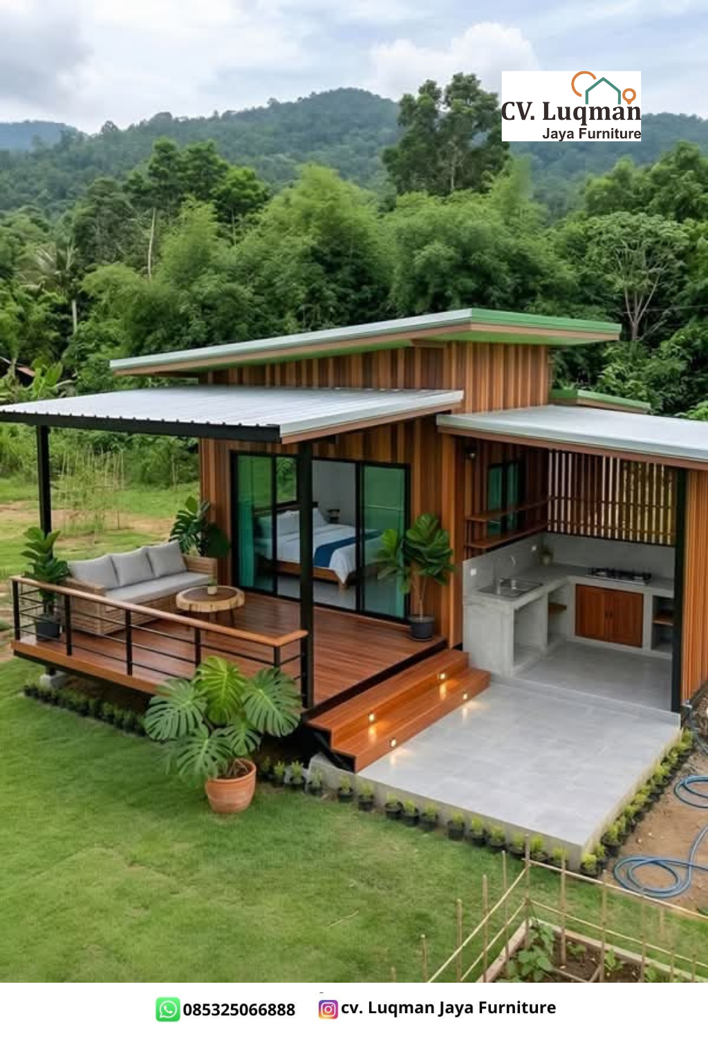 Compact Tropical Studio- Hunian Mungil Modern & Estetik