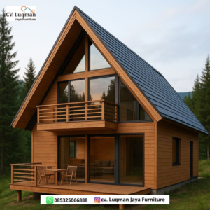 Hunian Modern A-Frame:Perpaduan Sempurna Estetika Skandinava & Kehangatan Alam