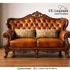 Sofa Kulit Premium Desain Klasik - Mewah, Nyaman, dan Tahan Lama