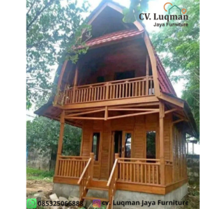 Rumah Lumbung Kayu Jati Karya Jepara
