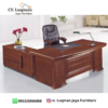 Meja Direktur L-Shape Kayu Jati Premium dari CV. Luqman Jaya Furniture