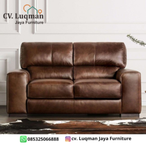 Sofa Leather Grand Majesty: Mahakarya Kenyamanan Klasik dari CV. Luqman Jaya Furniture