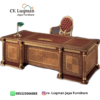 Meja Direktur Mewah Ukir Klasik Kayu Jati CV. Luqman Jaya Furniture