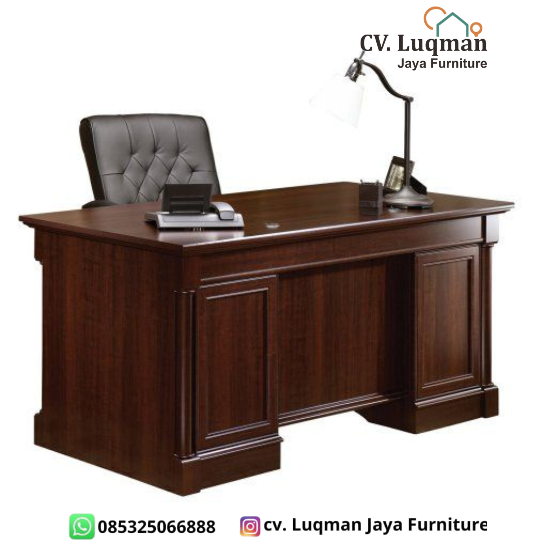Meja Direktur Kayu Jati CV. Luqman Jaya Furniture