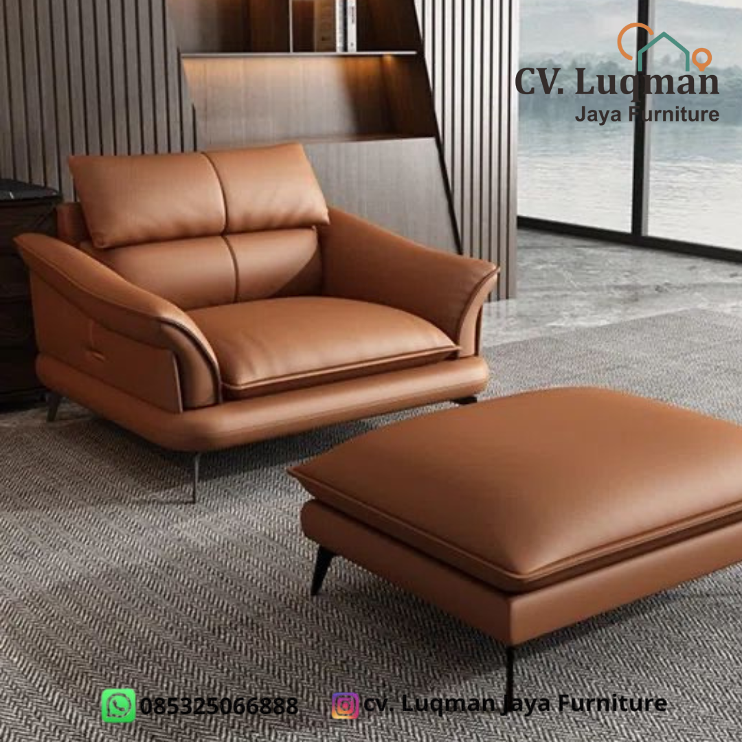 Kemewahan Mahakarya Lounge Chair & Ottoman Premium oleh CV. Luqman Jaya Furniture