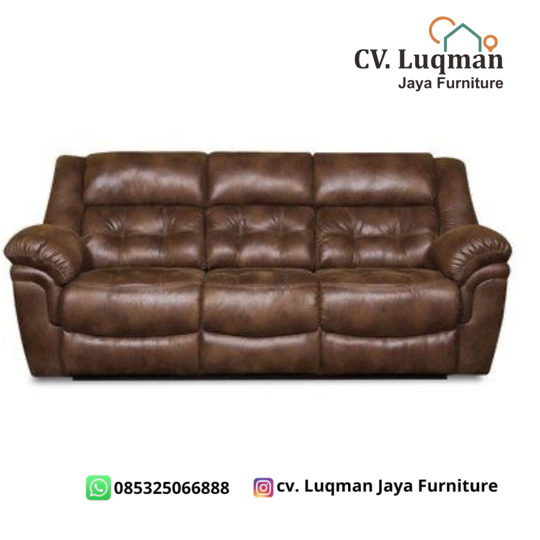 Sofa Chesterfield Premium: Perpaduan Sempurna Kayu Jati Perhutani & Kulit Sapi Asli
