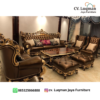 Sofa Ruang Tamu Klasik European Heritage_Material Kulit Sapi Asli