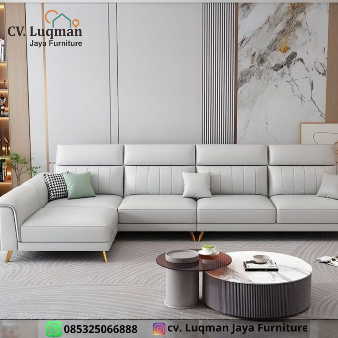 Sofa Mewah Chesterfield L-Shape Luxury Edition