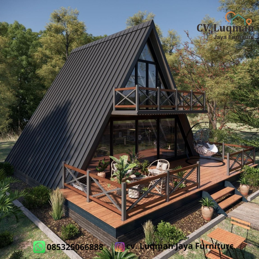 Rumah Kayu Jati Segitiga: Investasi Hunian Estetik Bermaterial Kayu Jati Perhutani Grade B