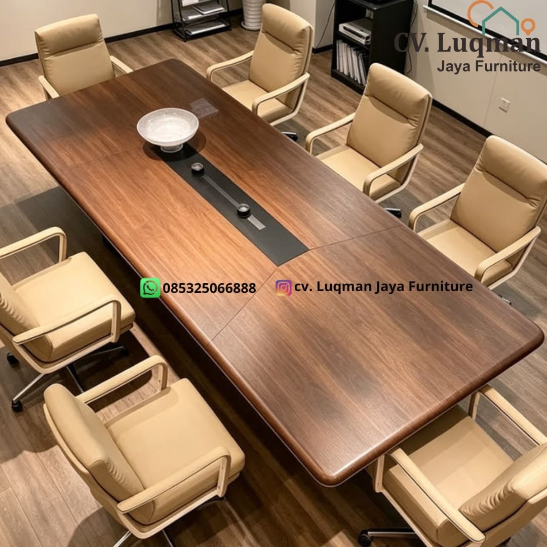 Meja Rapat Eksklusif Megah CV. Luqman Jaya Furniture