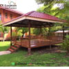 Gazebo Pavilion Minimalis Kayu Jati Perhutani Cv Luqman Jaya Furniture