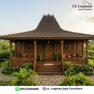 Rumah Joglo Kayu Jati produksi CV. Luqman Jaya Furniture
