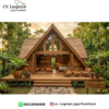Rumah Kayu Segitiga Modern Premium 4x6 – CV. Luqman Jaya Furniture