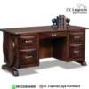 Meja Kantor Jati Klasik Mewah dari CV. Luqman Jaya Furniture