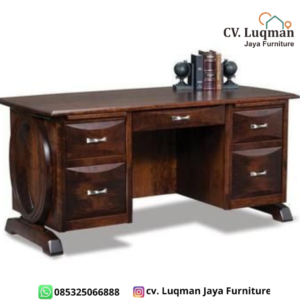 Meja Kantor Jati Klasik Mewah dari CV. Luqman Jaya Furniture