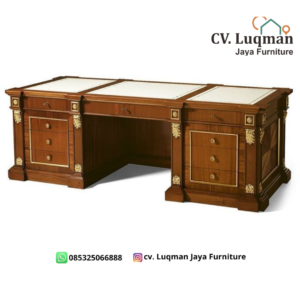 Meja Direktur Mewah Kayu Jati Jepara