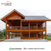 Rumah Kayu Jati Dua Lantai Premium