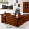 Meja Kantor Direktur Kayu Jati Minimalis Mewah- Seri Eksekutif dari Cv Luqman Jaya Furniture