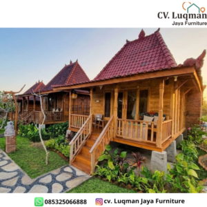 Rumah Kayu Jati Minimalis Modern Mewah dari Cv. Luqman Jaya Furniture