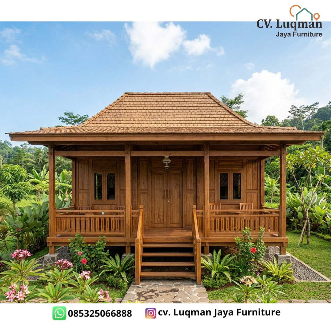 Rumah Kayu Jati Klasik Menawan
