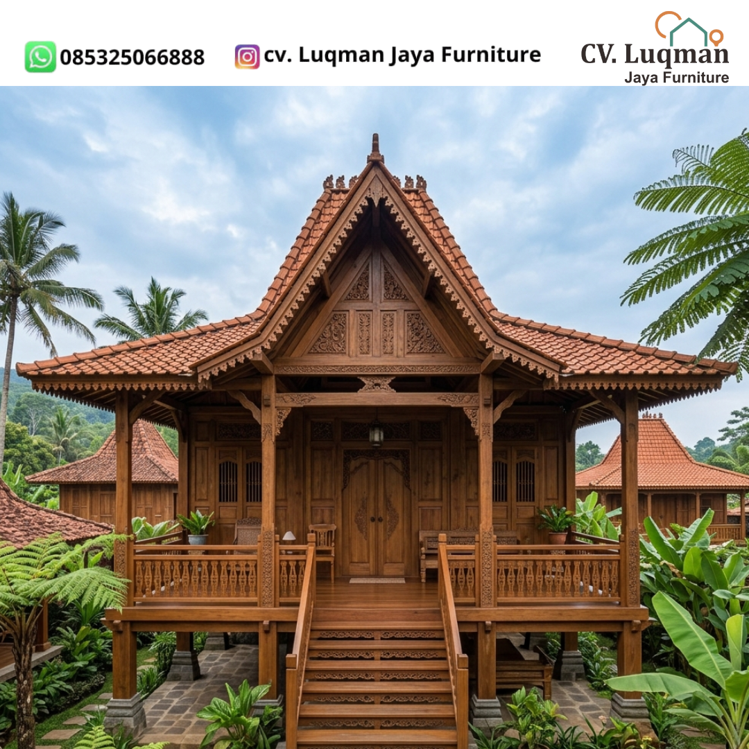 Hunian Tradisional Jawa: Pesona Kayu Jati Premium