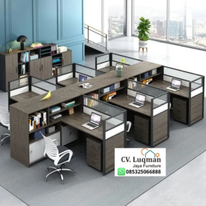 Meja Partisi Kantor Modern Minimalis