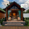 Rumah Kayu Jati Glamping Minimalis