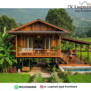 Rumah Panggung Kayu Jati Perhutani