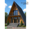 Hunian Kayu Jati Modern Model Segitiga Eksklusif