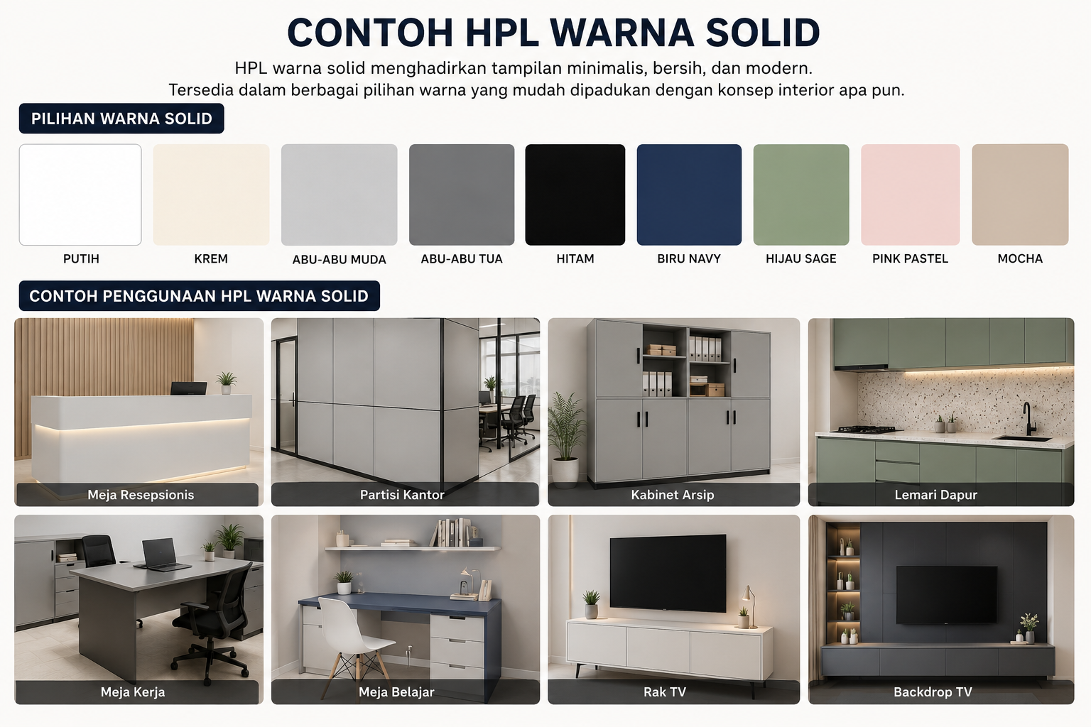 HPL Warna Solid HPL Warna Solid