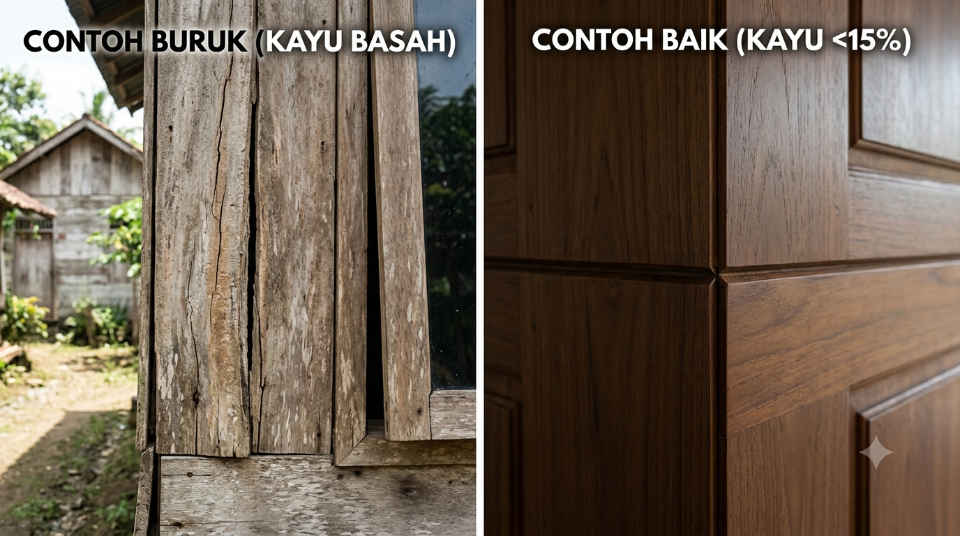 Contoh Kayu baik dan buruk